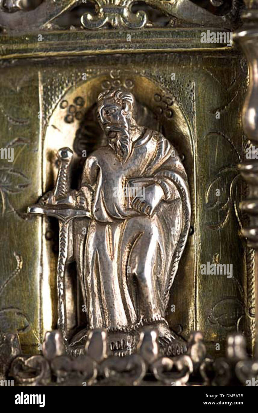 This altar cross is a religious artifact used in Christian rituals ...