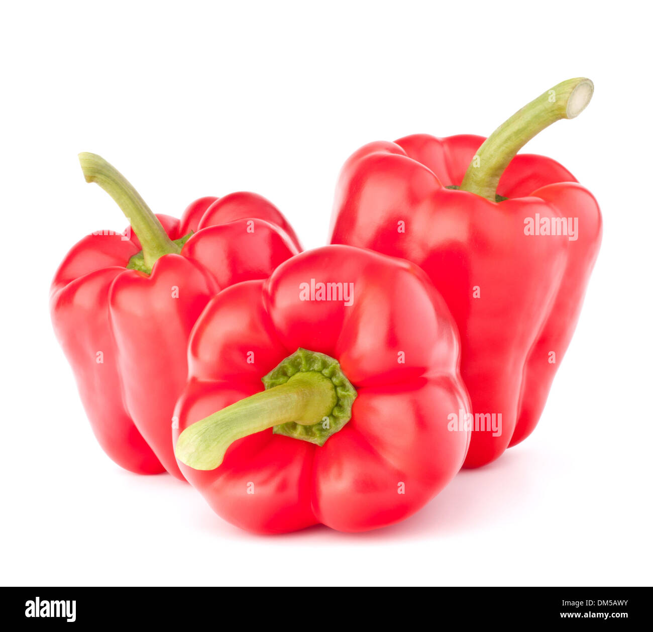 Sweet red pepper isolated on white background cutout Stock Photo - Alamy