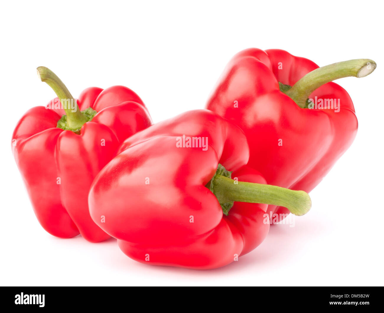 Sweet red pepper isolated on white background cutout Stock Photo - Alamy