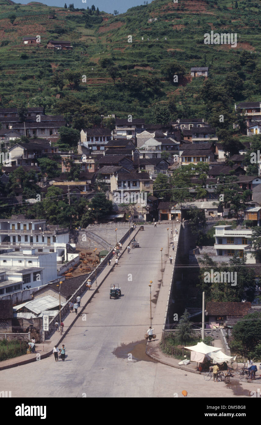 A flyover built in Fenghuang ancient town in Hunan Province, China Stock Photo