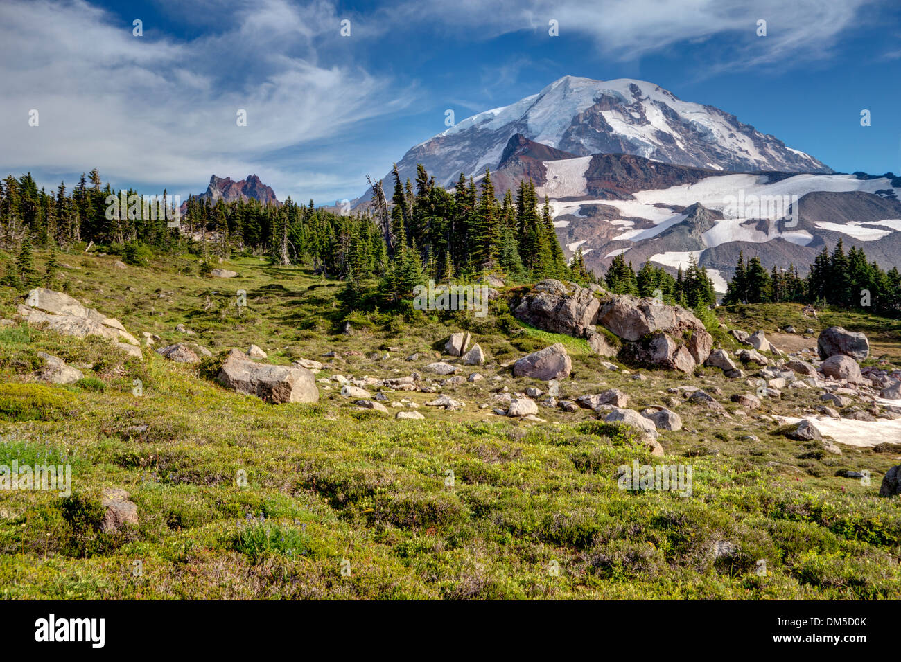 Spray Park, Mt Rainier, Washington Stock Photo Alamy