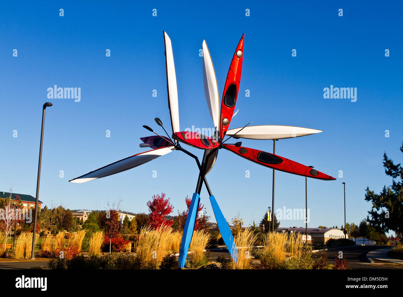 Kayak Sculpture Bend Oregon USA Stock Photo Alamy