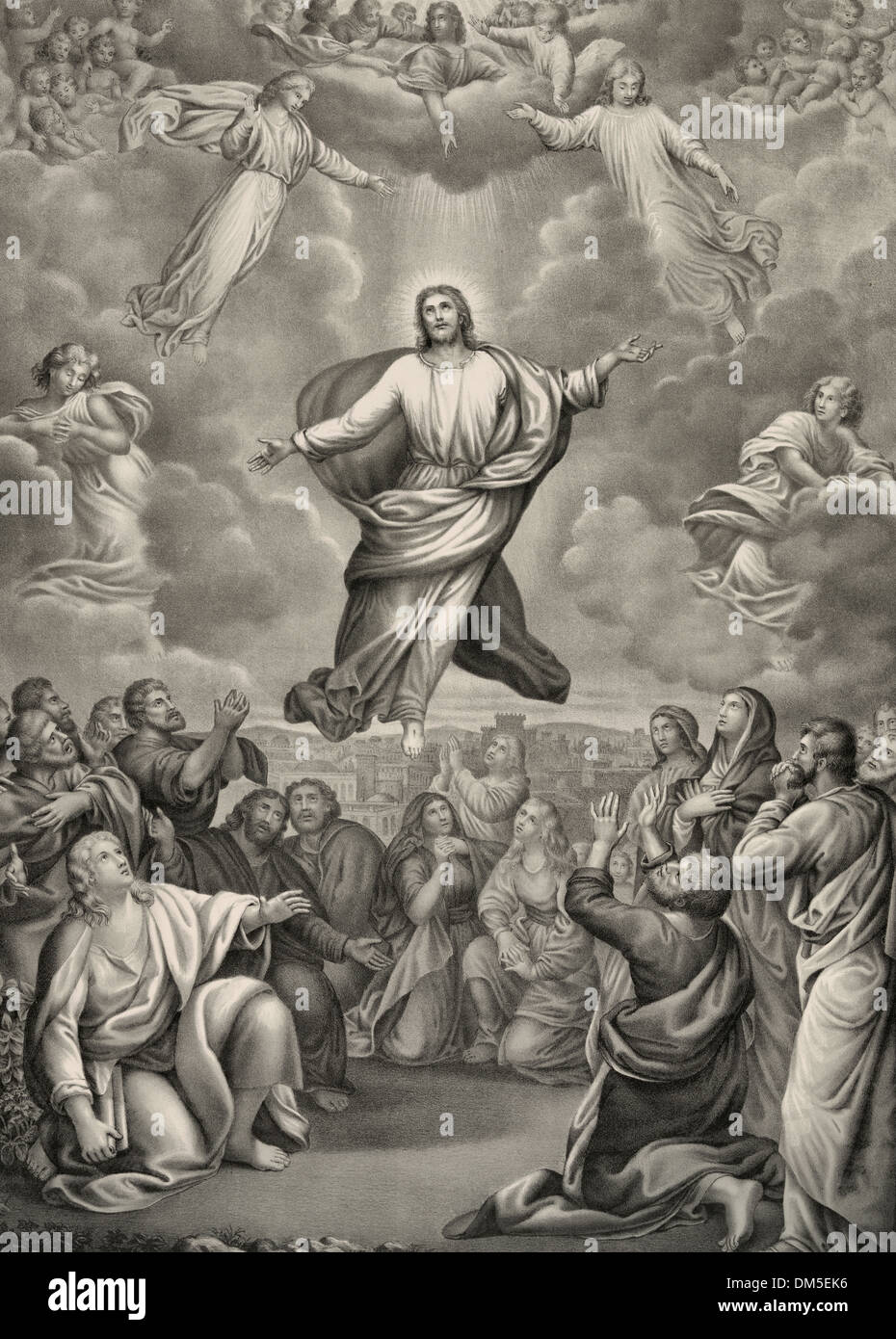 Ascension of Christ - die Himmelfahrt Christi Stock Photo