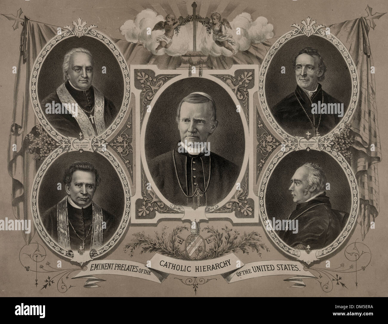 Eminent prelates of the Catholic hierarchy of the United States, 1877 Stock Photo