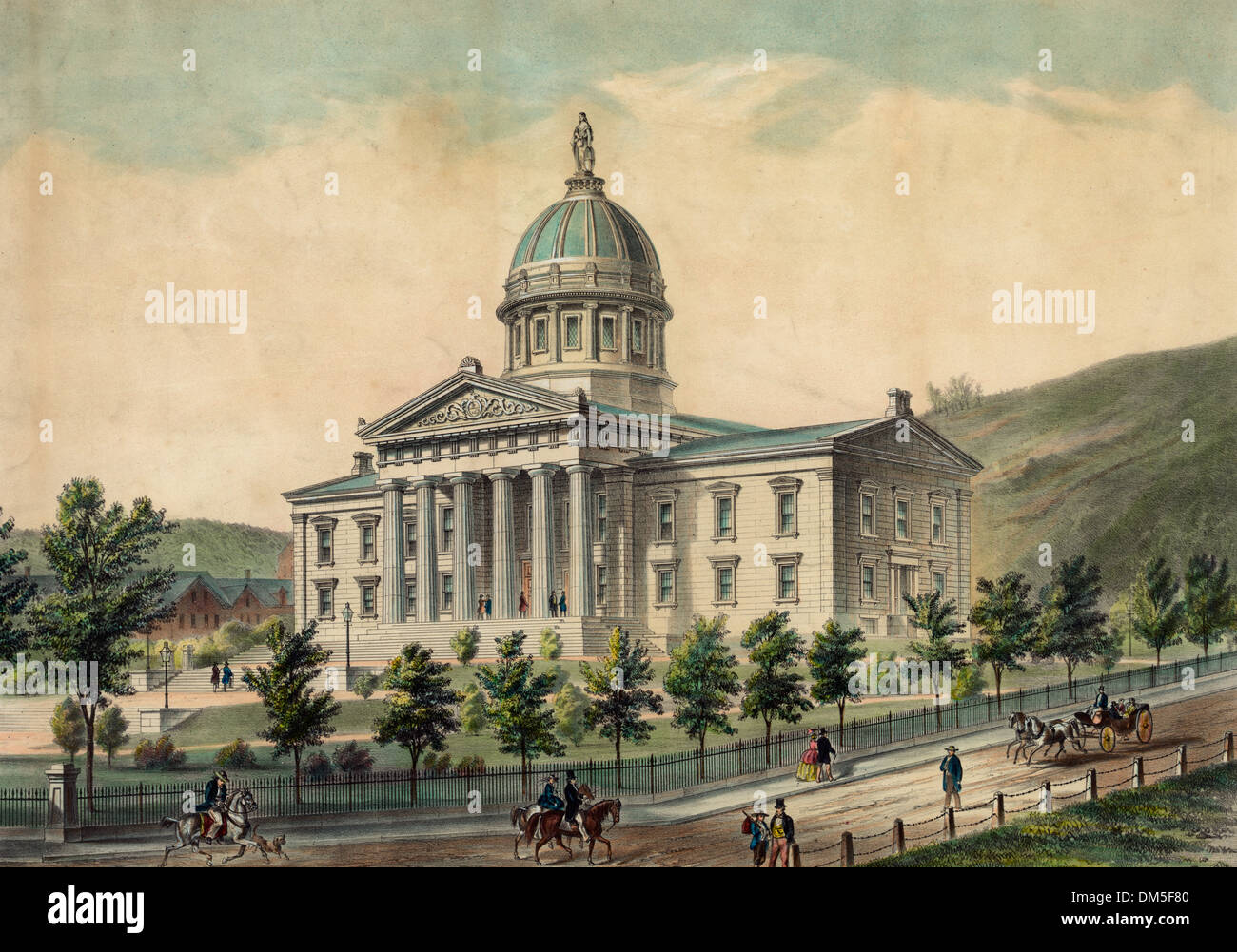 Vermont Capitol Building, Montpelier, circa 1900 Stock Photo Alamy