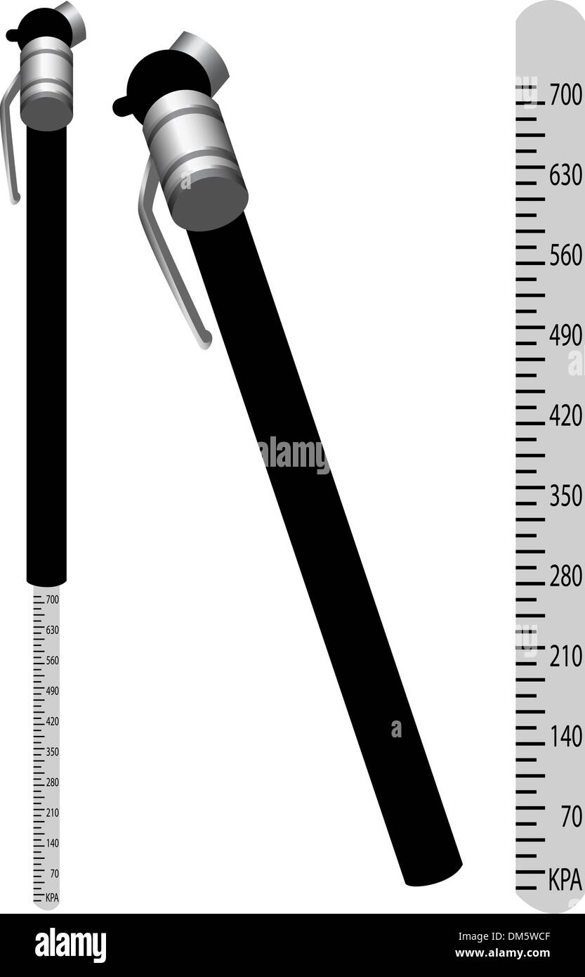 Tire Pressure Gauge Stock Vector