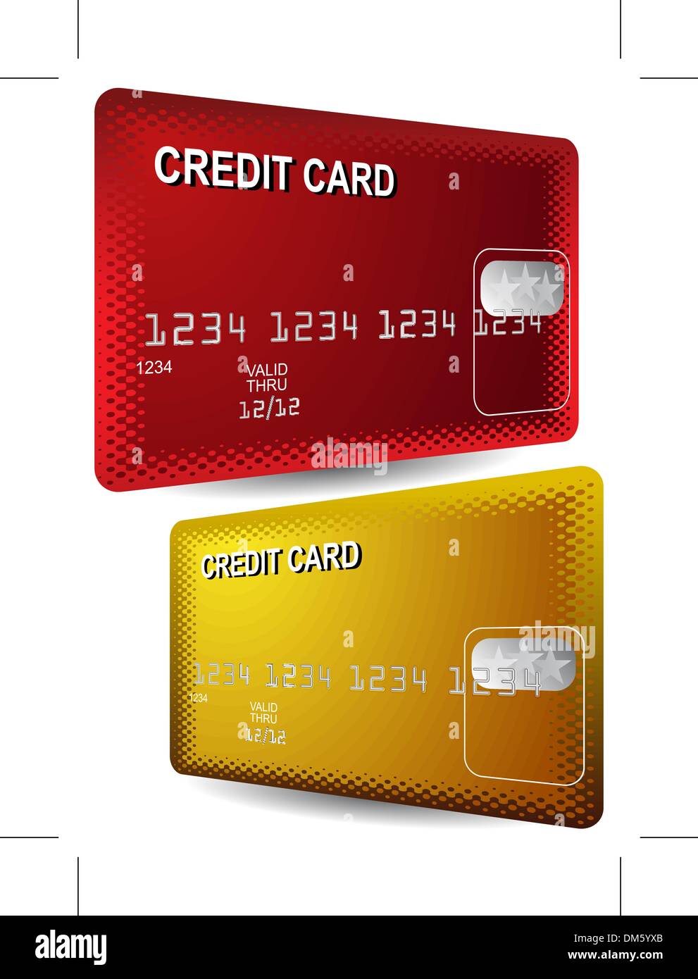 Credit cards vector vectors Cut Out Stock Images & Pictures - Alamy