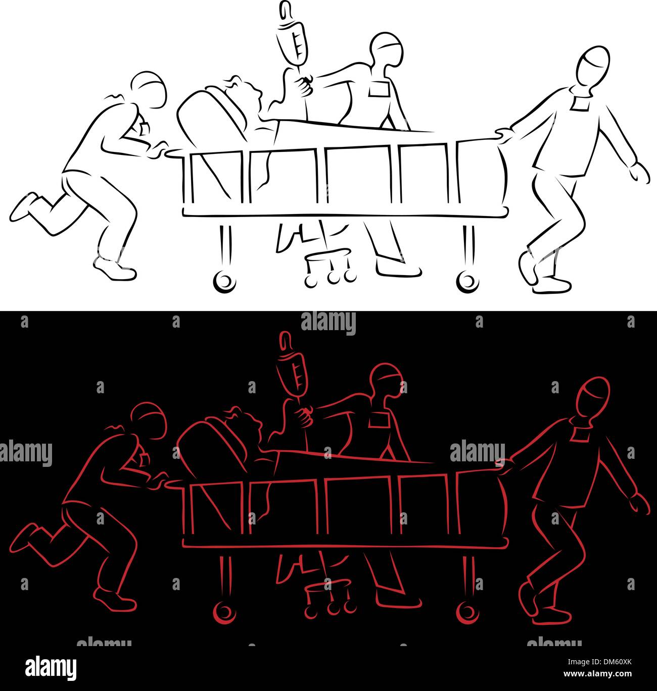 Emergency Surgery Stock Vector