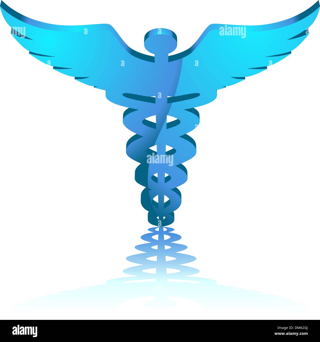 Towering 3D Caduceus Stock Vector Image & Art - Alamy