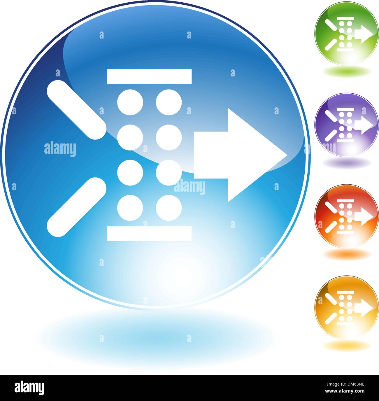 Air Filter Crystal Icon Stock Vector
