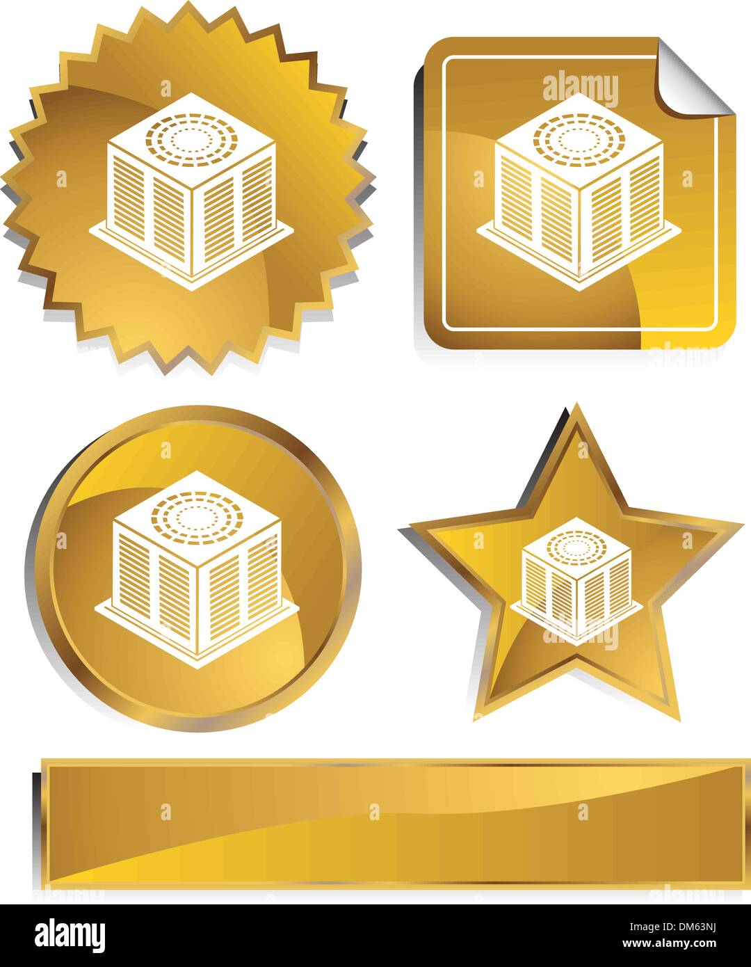Goldish - Air Conditioner Units Stock Vector