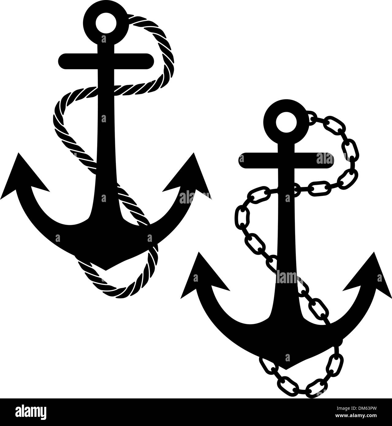 Anchor surrounded Stock Vector Images Alamy
