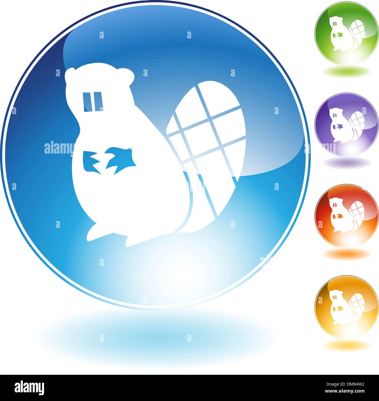 Beaver Icon Stock Vector