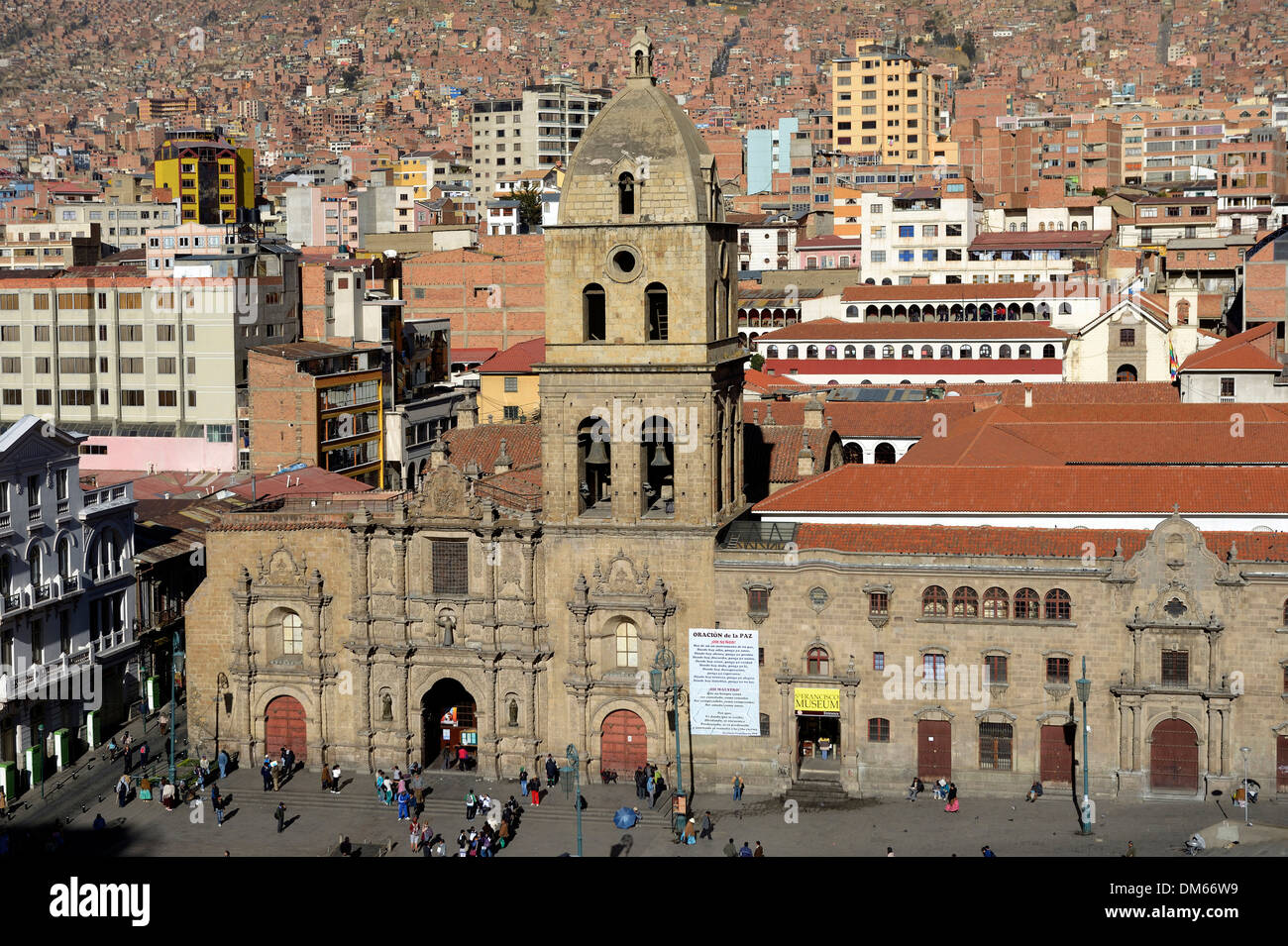 Church of St Francis, Iglesia de San Francisco, La Paz, Bolivia Stock Photo
