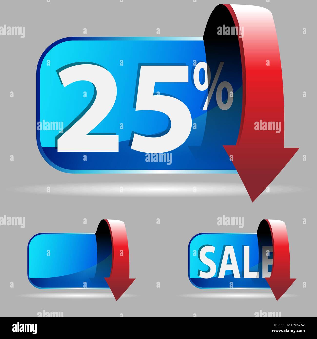 Twenty Five Percent Stock Vector