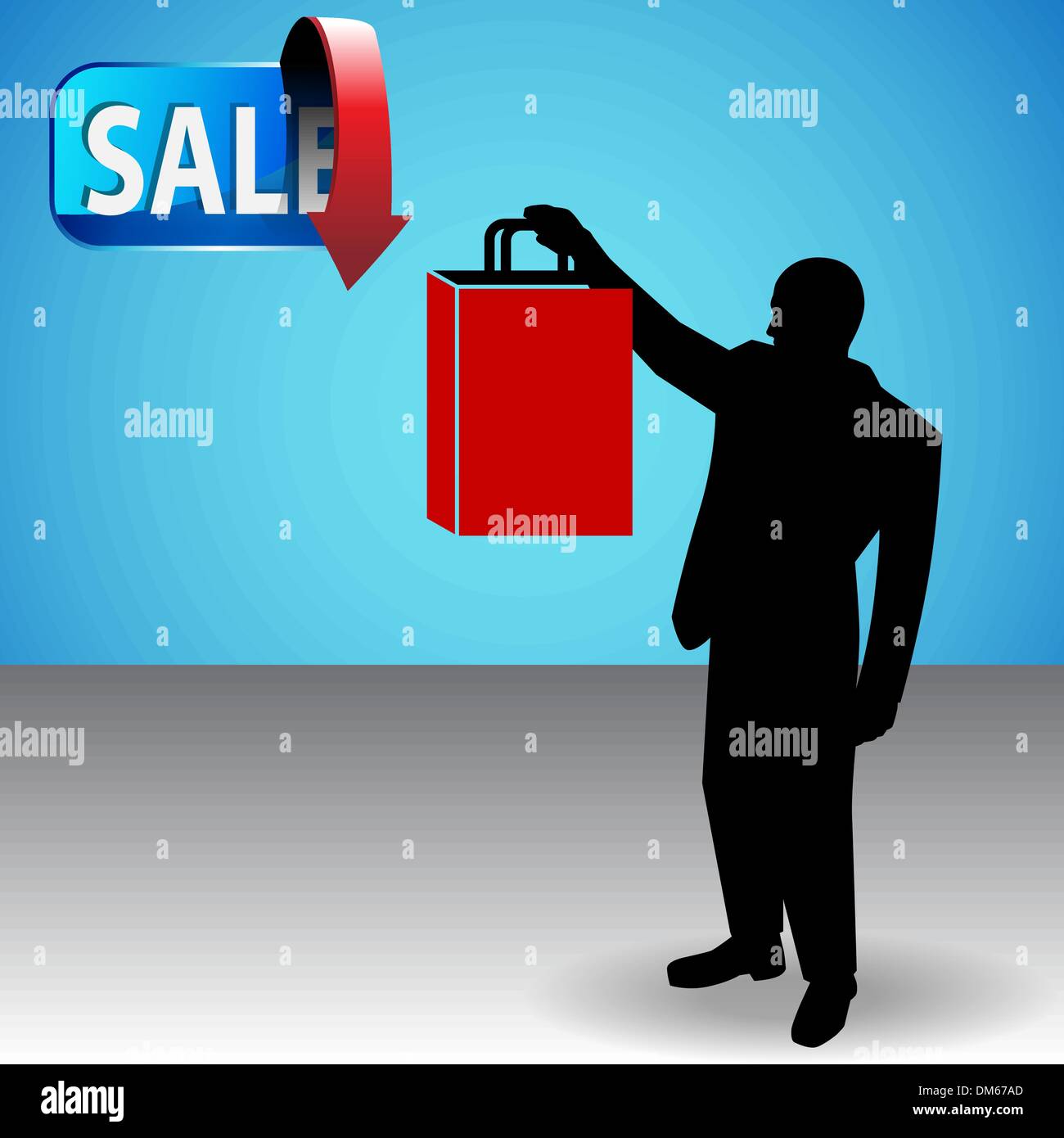 Businessman Shopper Stock Vector