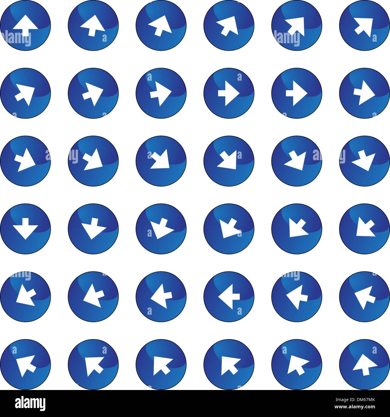 Arrow Icon Set Stock Vector