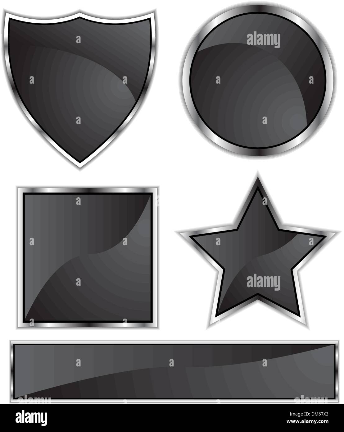Black Satin - Blank Stock Vector