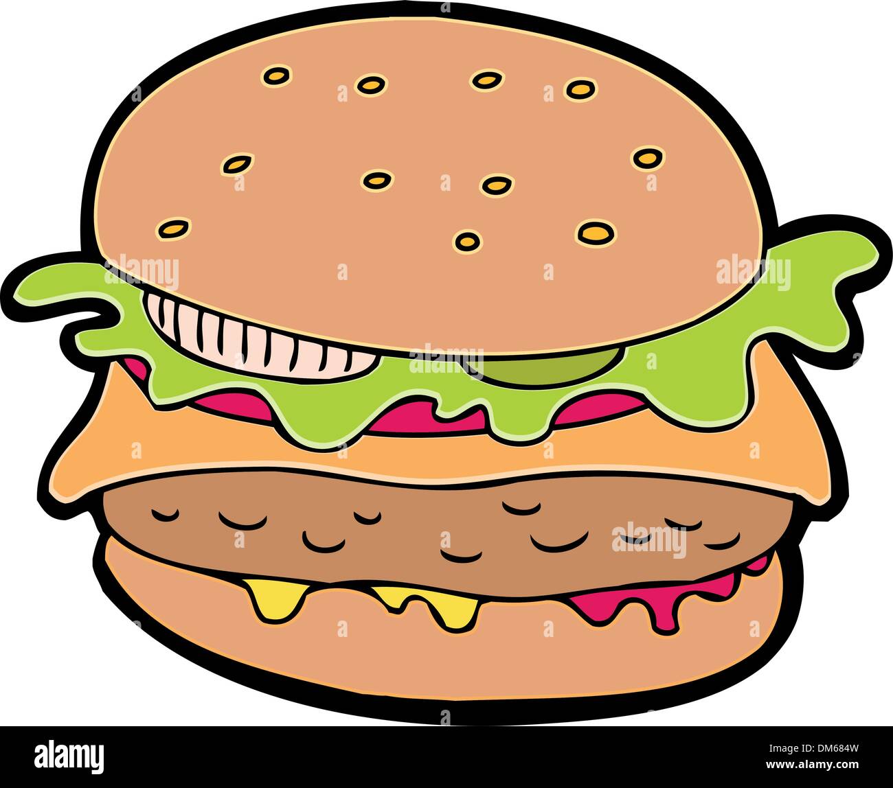 Hamburger clipart hi-res stock photography and images - Alamy