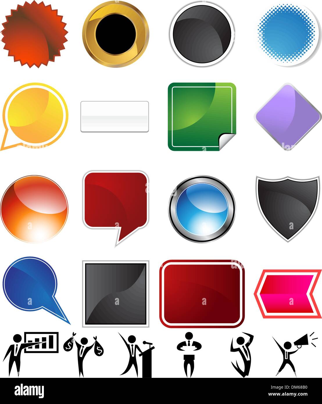 Businessman Variety Set Stock Vector