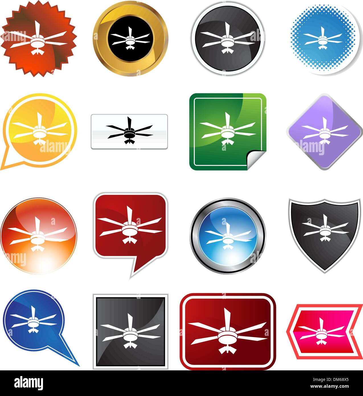 Ceiling fans Stock Vector Images - Alamy