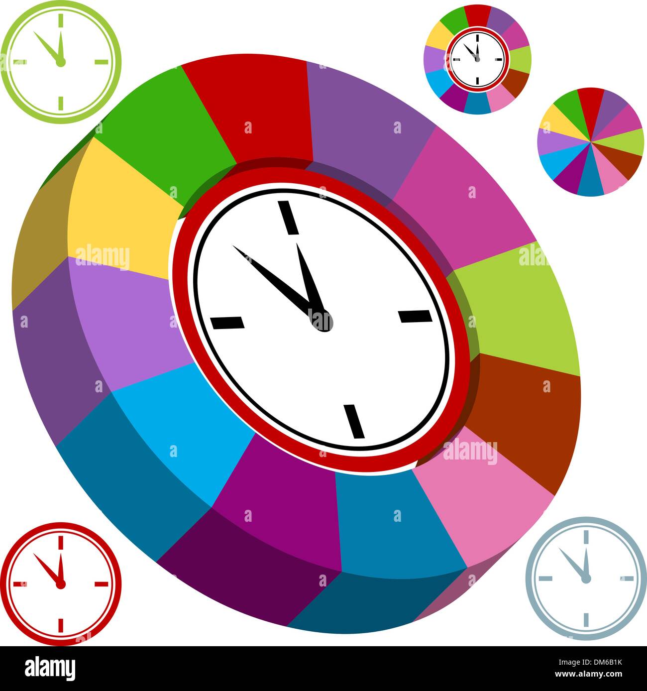 Pie chart clock hires stock photography and images Alamy