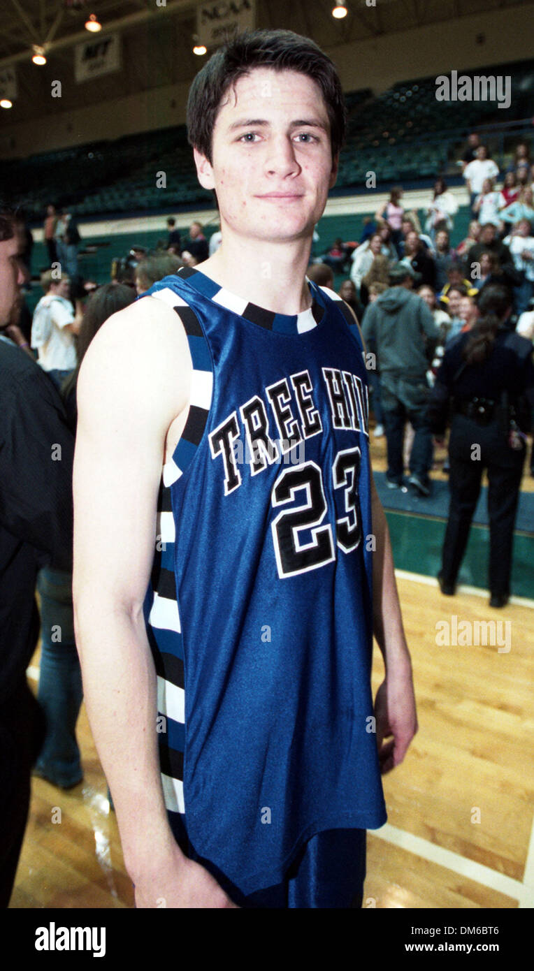 Feb 11, 2005; Wilmington, NC, USA; Actor James Lafferty who plays Nathan  Scott on the WB's hit TV show ONE TREE HILL participates in a charity  basketball game to benifit St. Judes