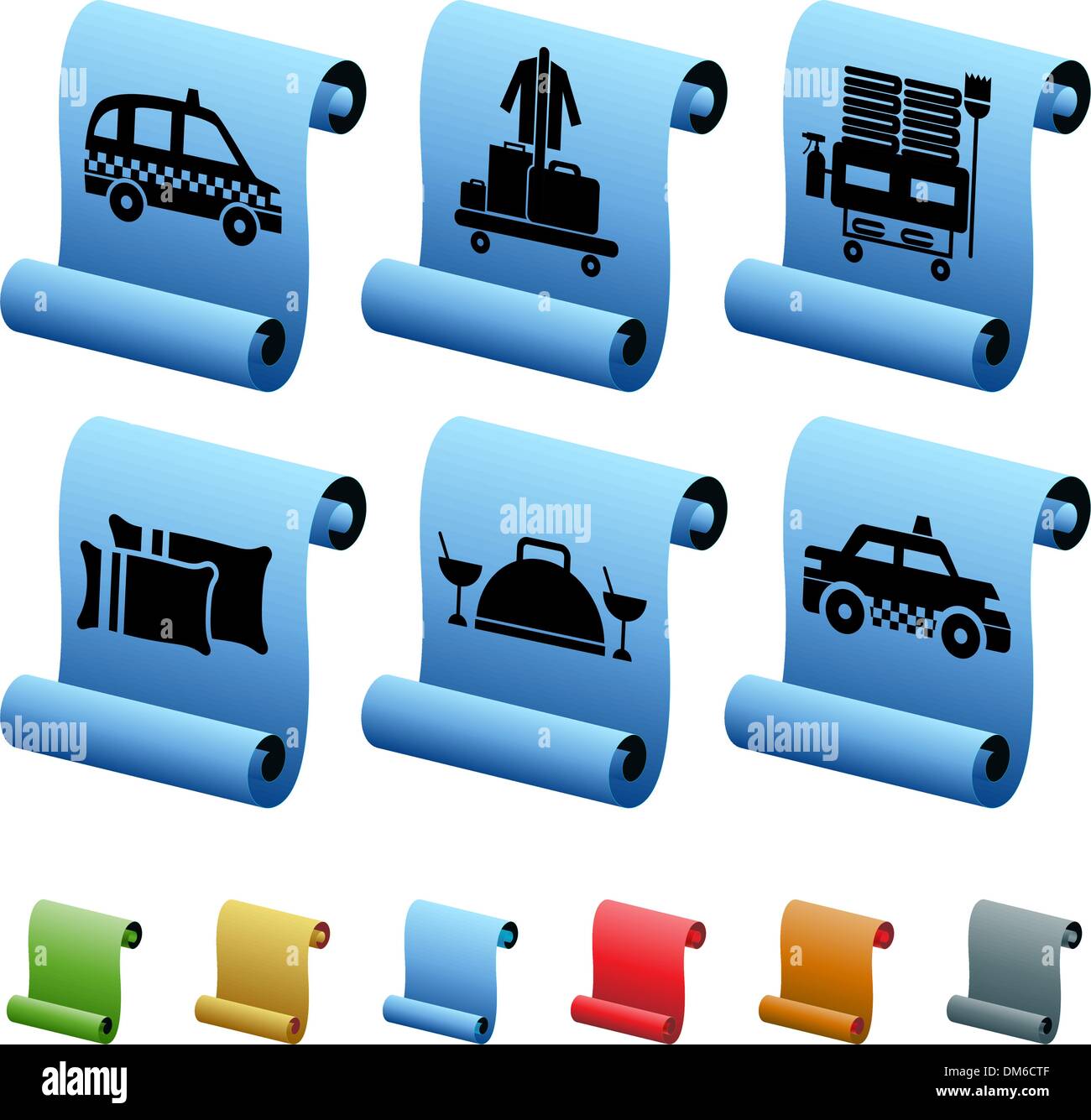 Hotel Icons Stock Vector