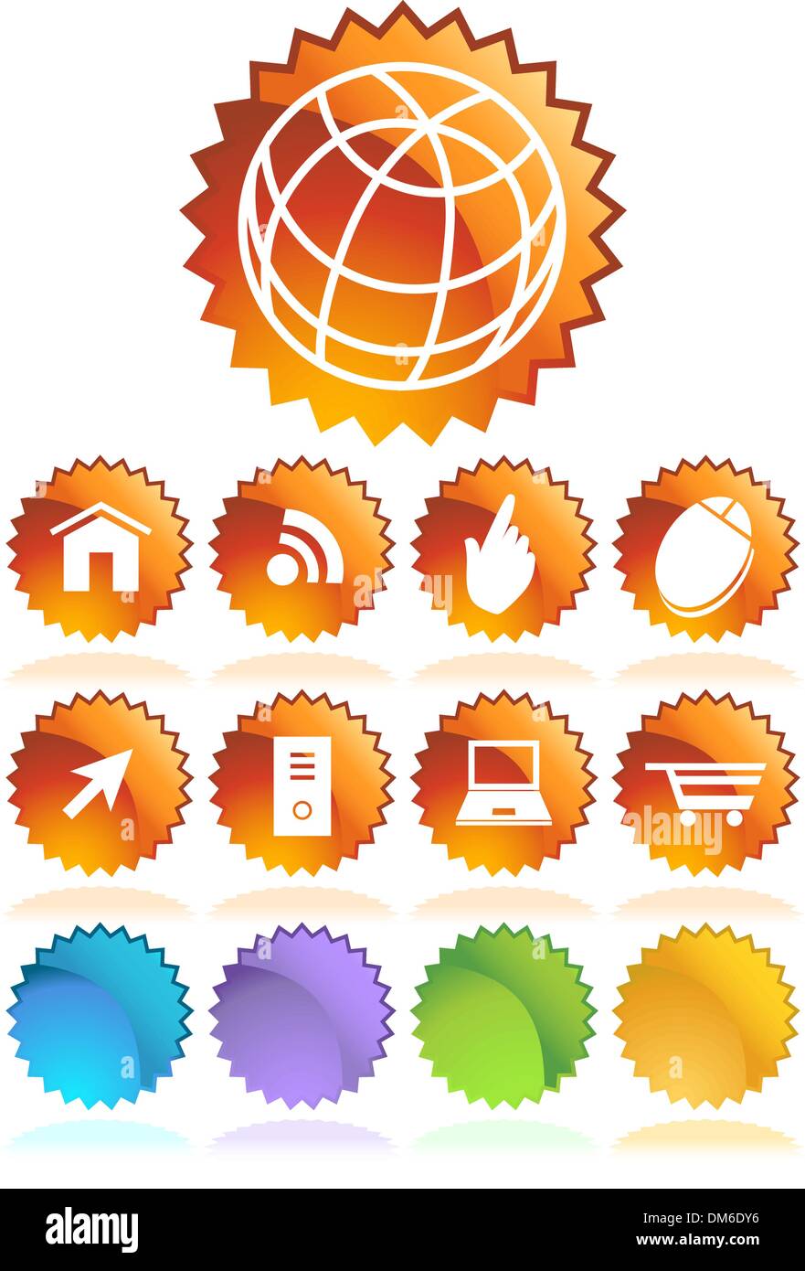 Web Icons Stock Vector