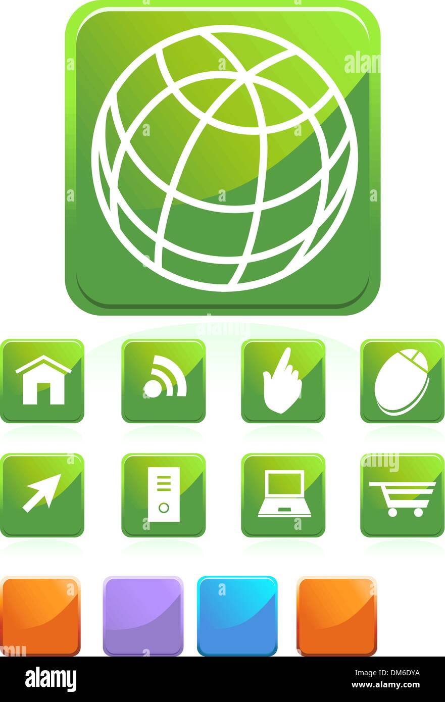 Web Icons Stock Vector