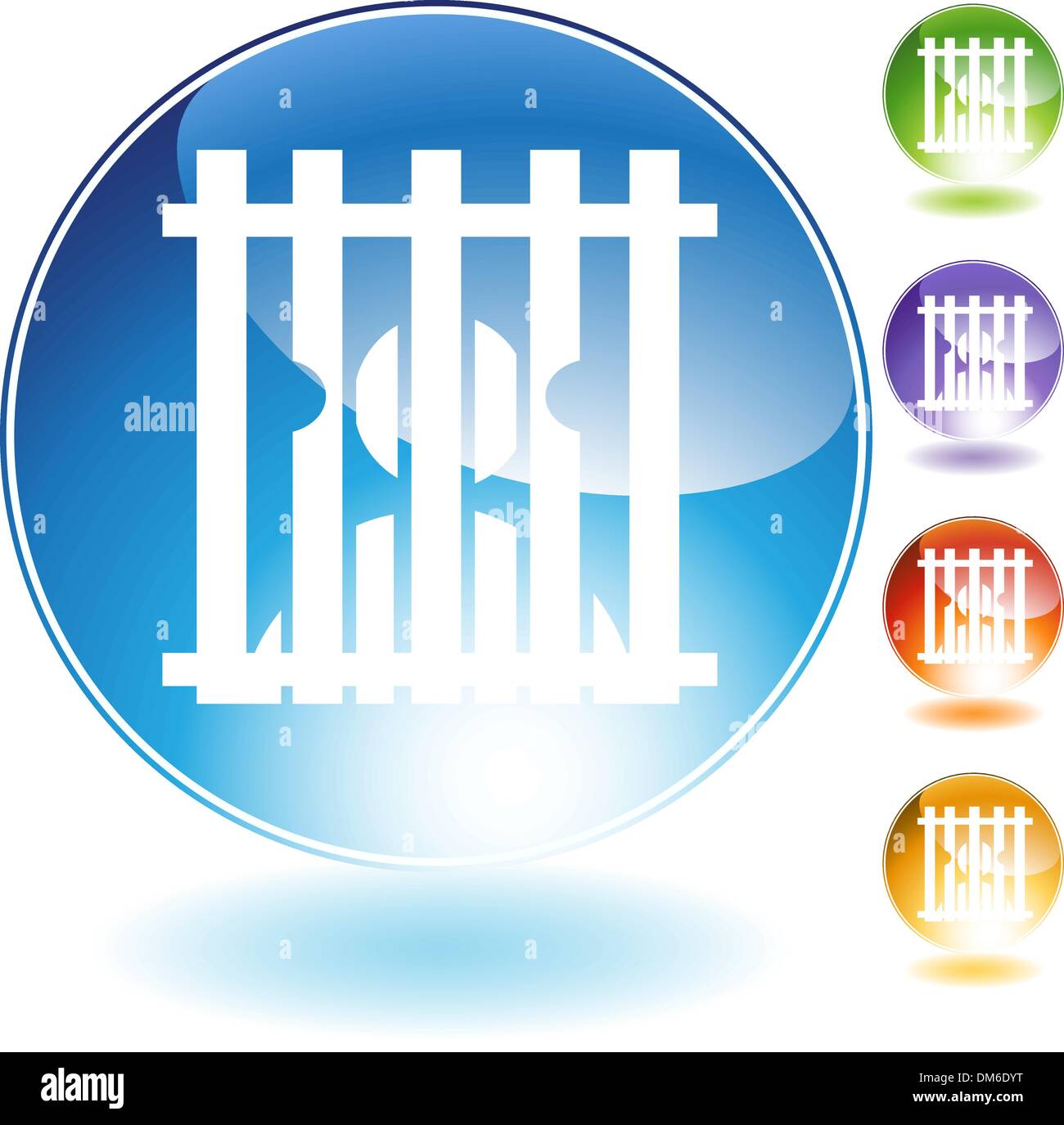 Behind Bars Stock Vector