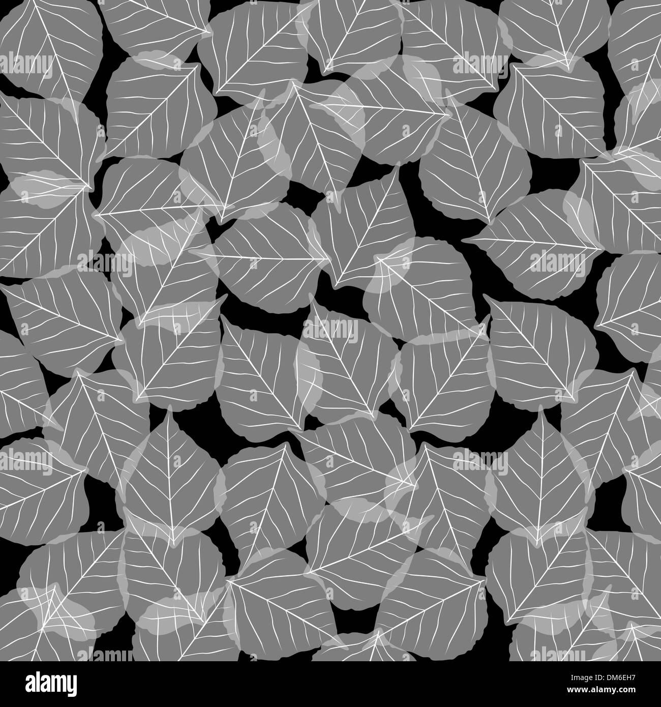 Tree with leaves clipart Black and White Stock Photos & Images - Alamy