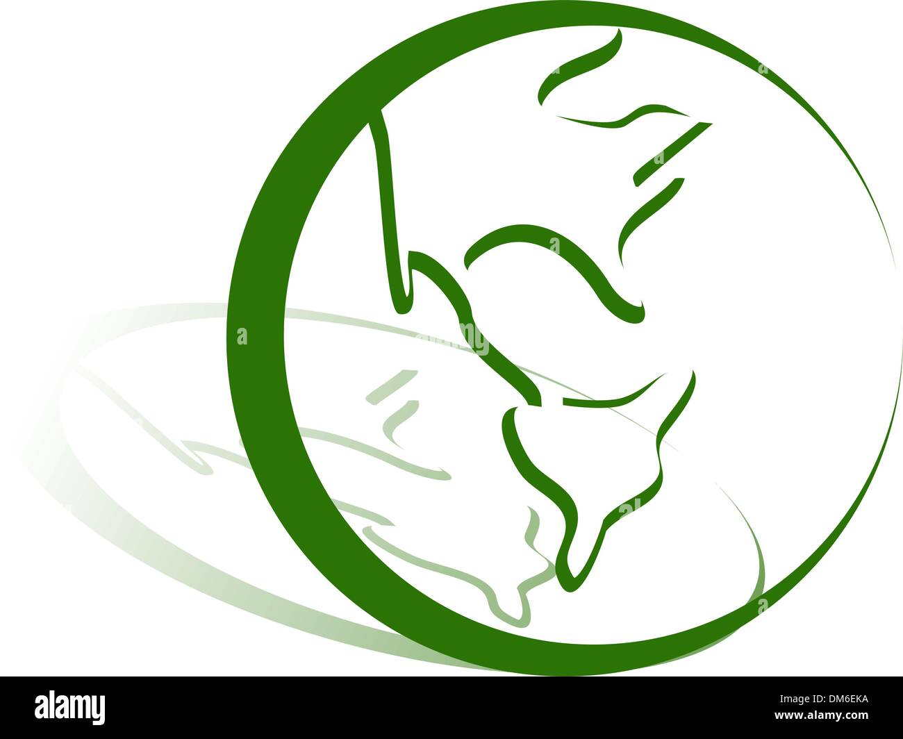 Earth Green Logo Stock Vector
