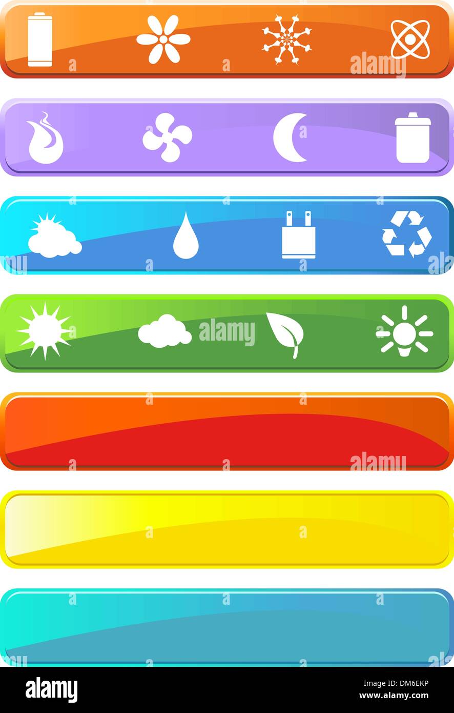Eco Friendly Icons Stock Vector Image & Art - Alamy