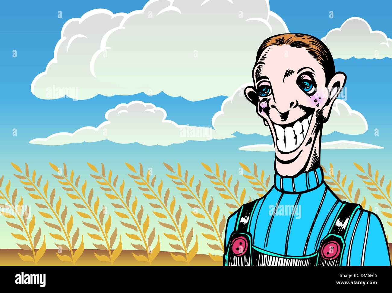 Overalls farmer Stock Vector Images - Alamy