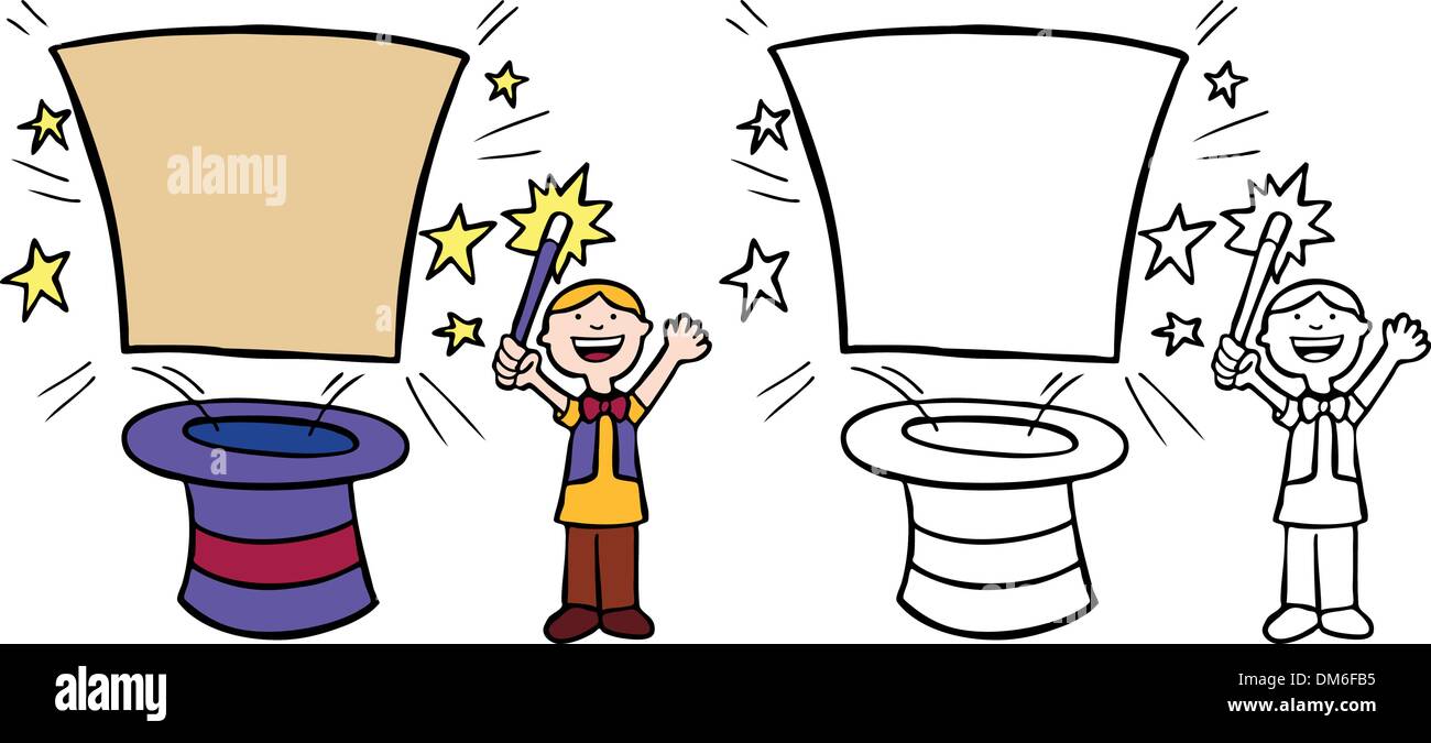 Child doing magic trick Stock Vector Image & Art Alamy