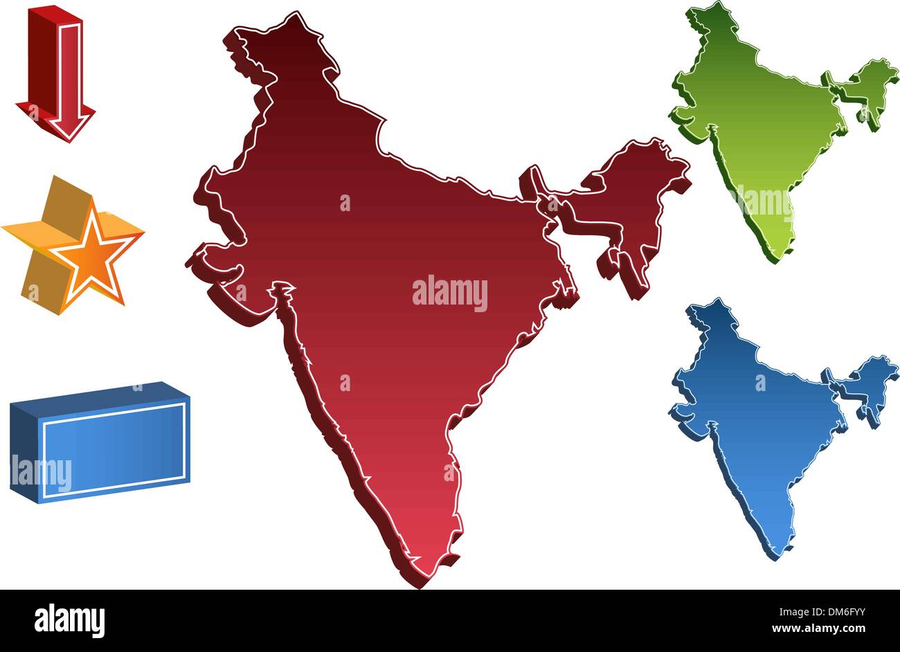 India map Stock Vector