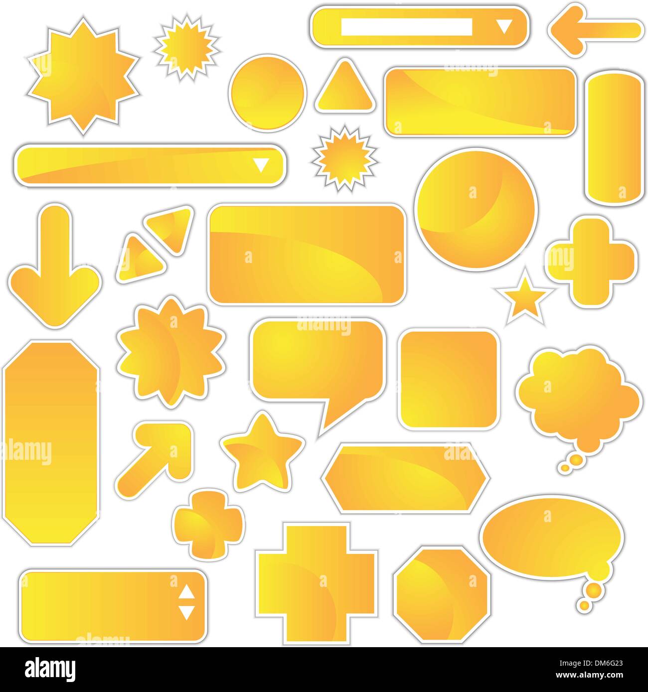 Blank Label Set Stock Vector