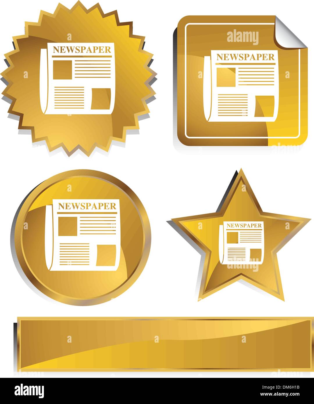 Front cover of newspaper Stock Vector Images - Alamy