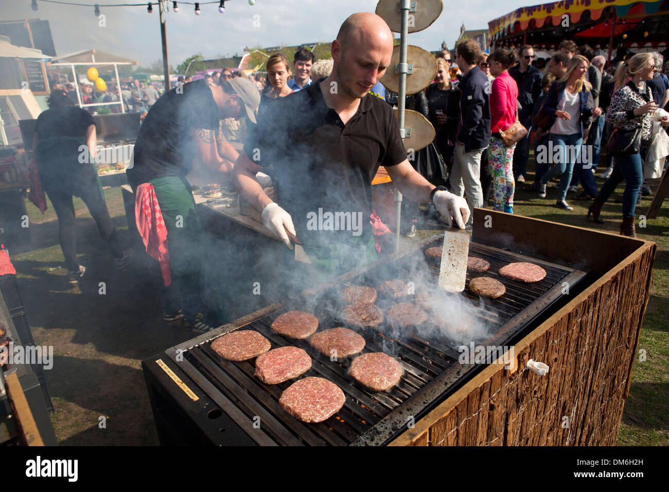 food carts festival in Holland Stock Photo