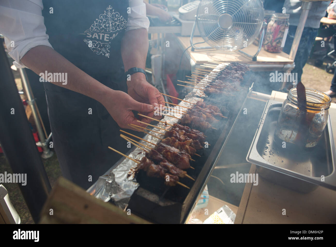 food carts festival in Holland Stock Photo