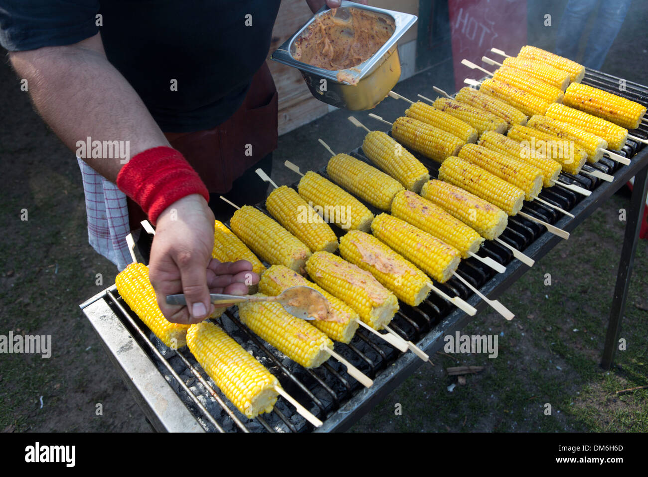 food carts festival in Holland Stock Photo