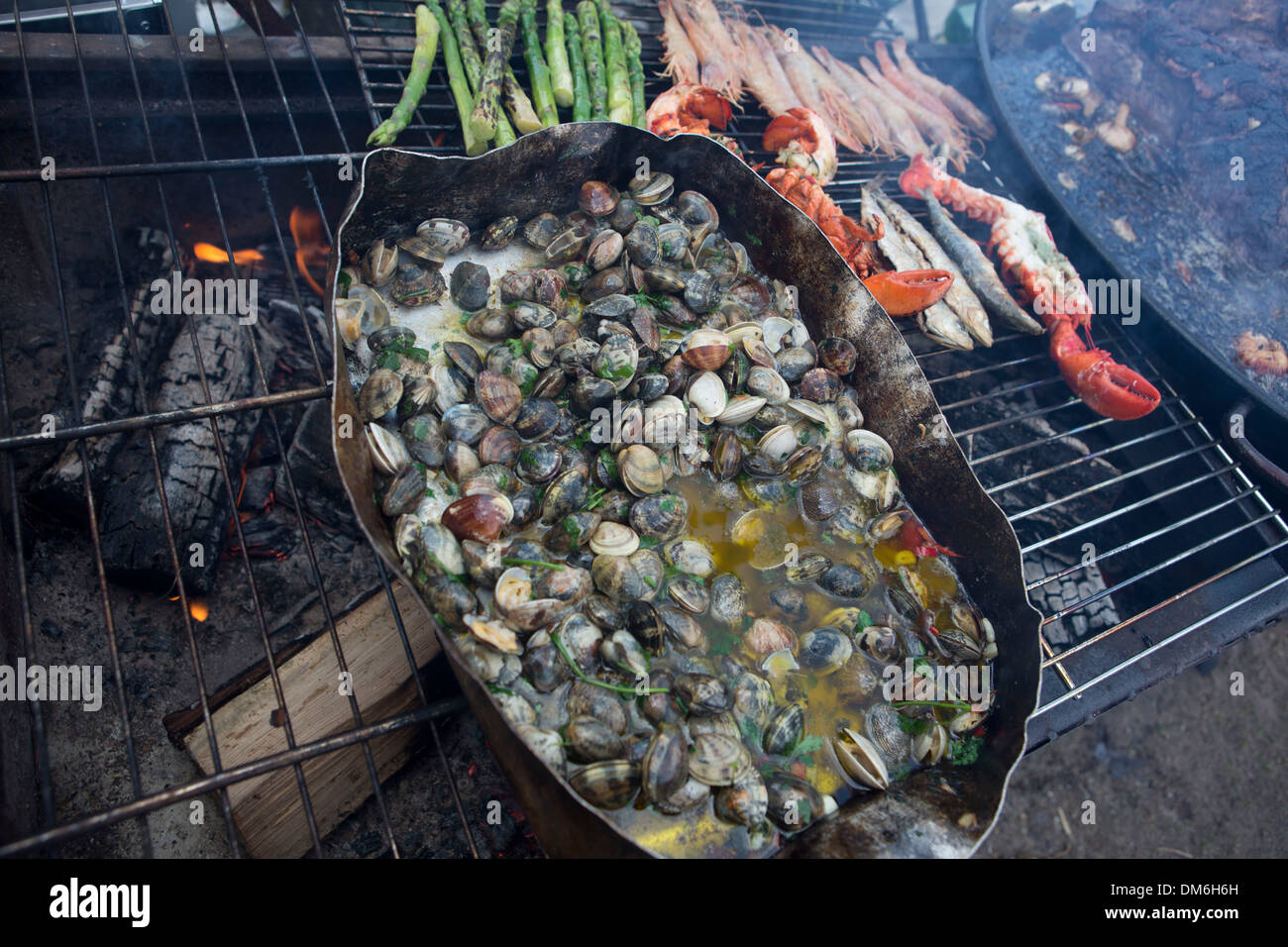 food carts festival in Holland Stock Photo