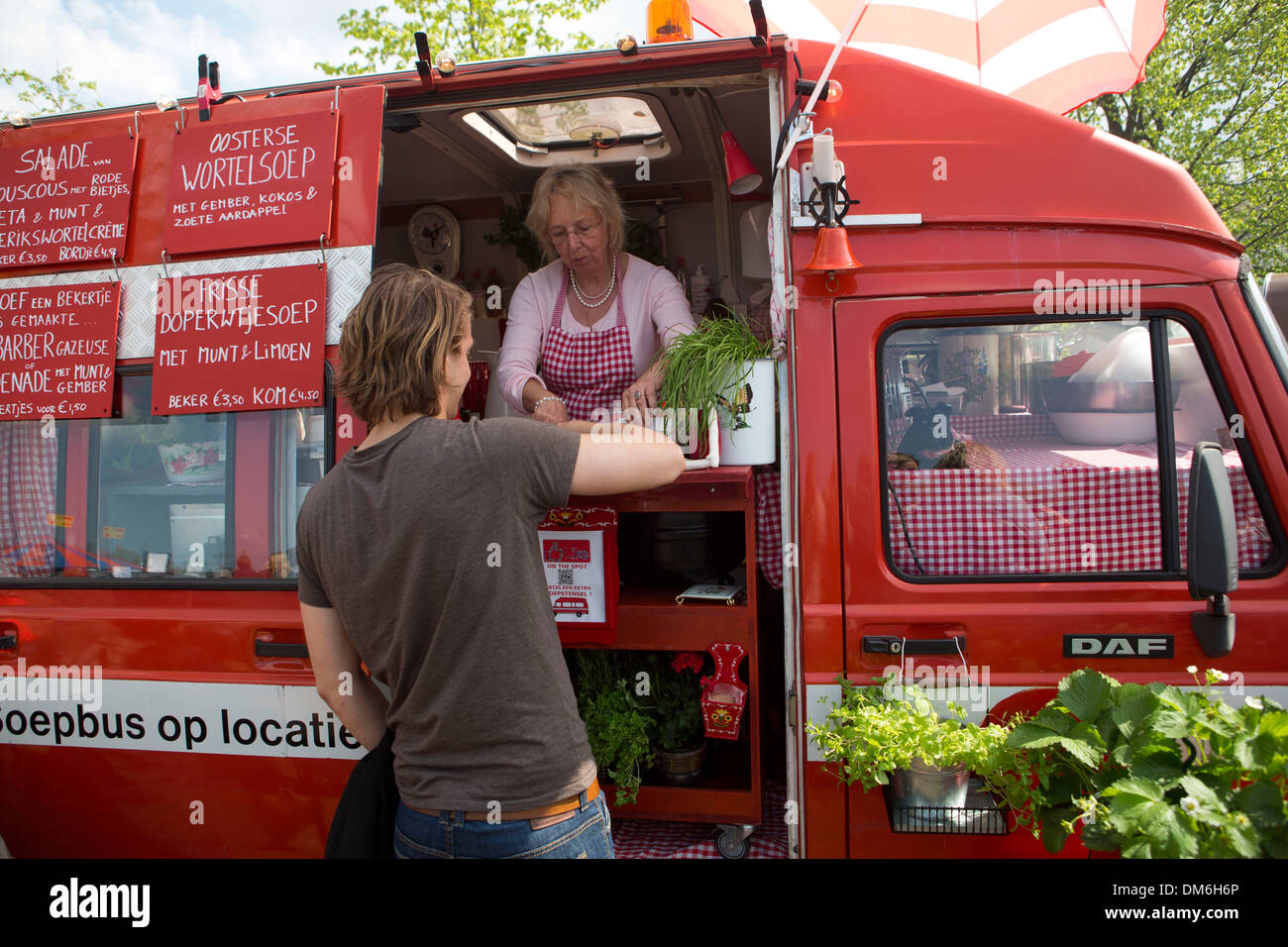 food carts festival in Holland Stock Photo Alamy
