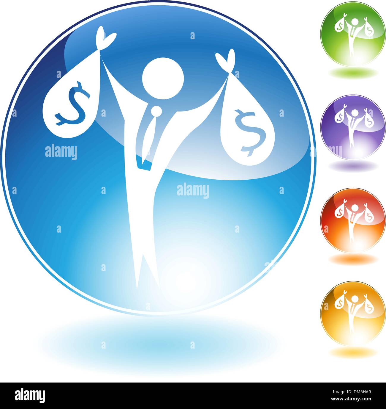 Money stick Stock Vector Images - Alamy