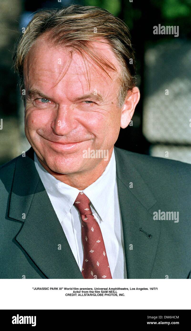 Same Neil ''JURASSIC PARK III'' World film premiere, Universal Amphitheatre, Los ...