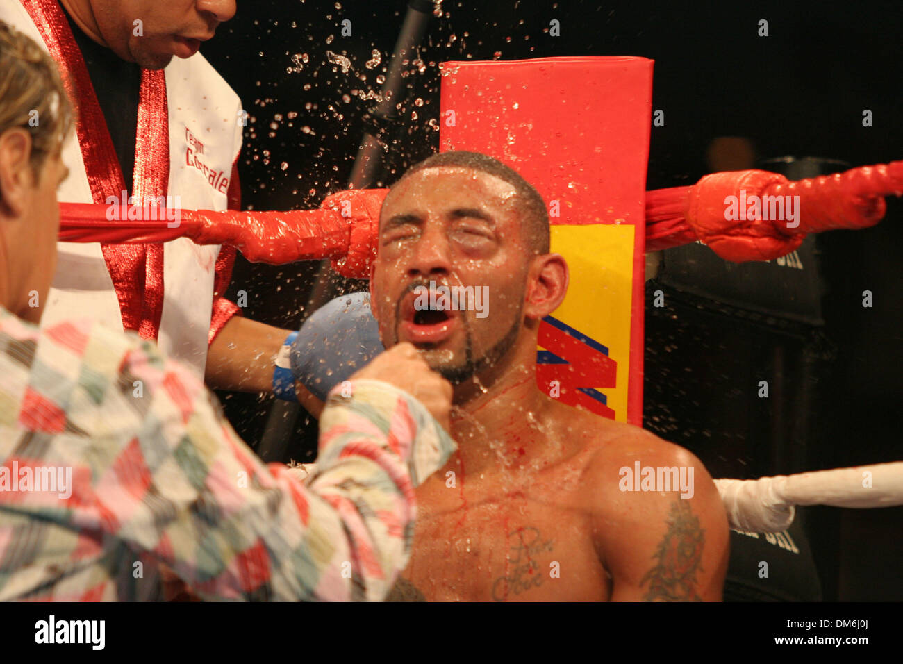 May 07, 2005; Las Vegas, NV, USA; Boxing: DIEGO 'CHICO' CORRALES gets ...