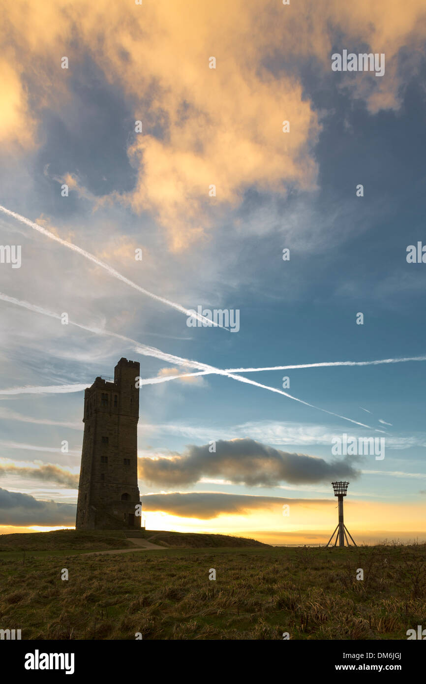Victoria Tower, Castle Hill, Almondbury, Huddersfield, West Yorkshire