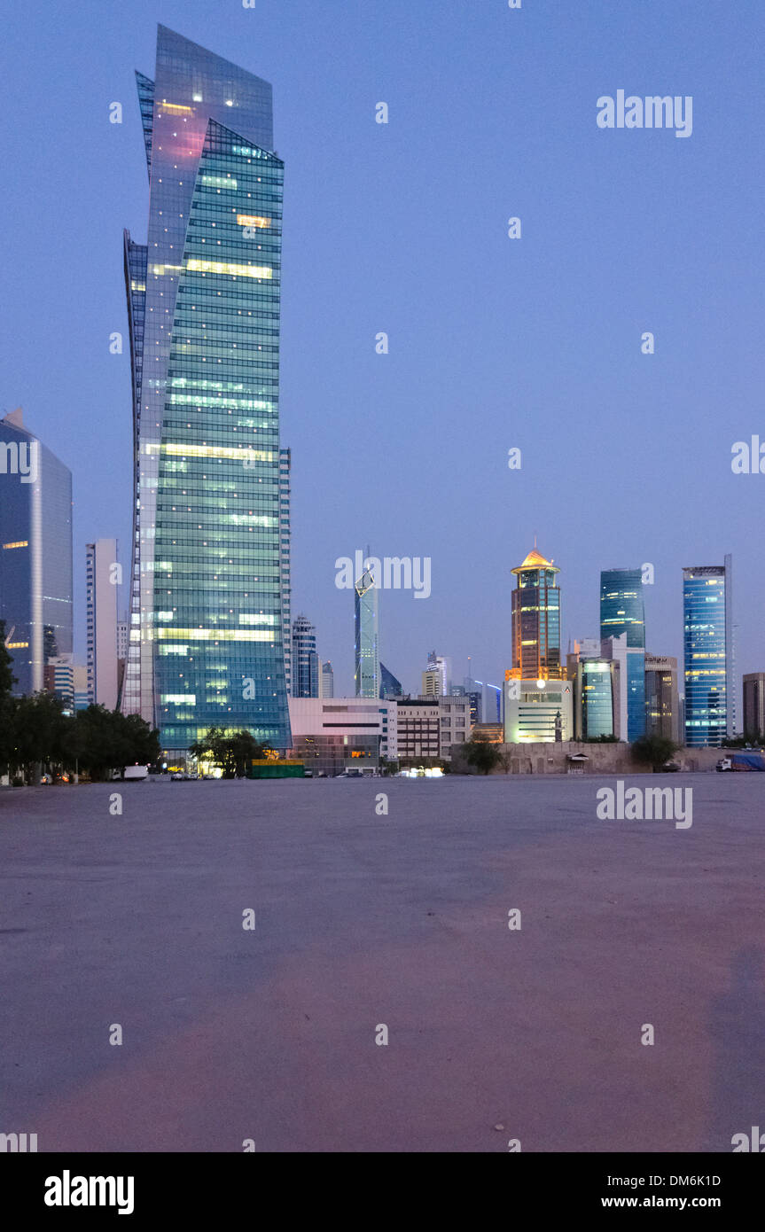 Kuwait skyline, Arabian pensinula, Western Asia Stock Photo