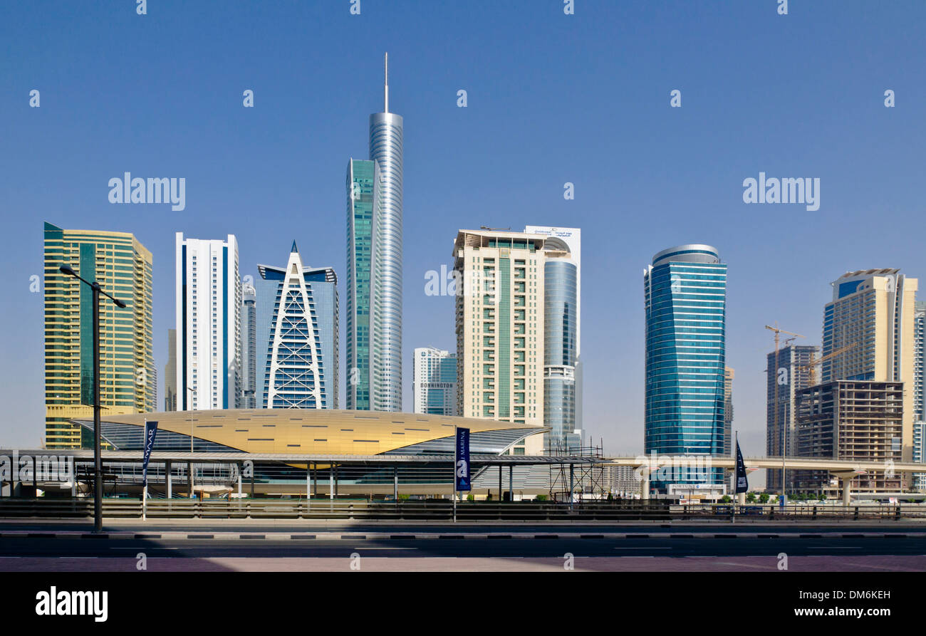 Jumeirah Metro Station, Dubai, UAE, Arabian pensinsula Stock Photo